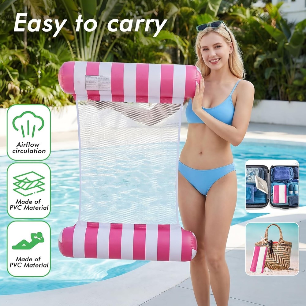 Durable Inflatable Pool Hammocks - 5 Pack for Ultimate Summer Relaxation