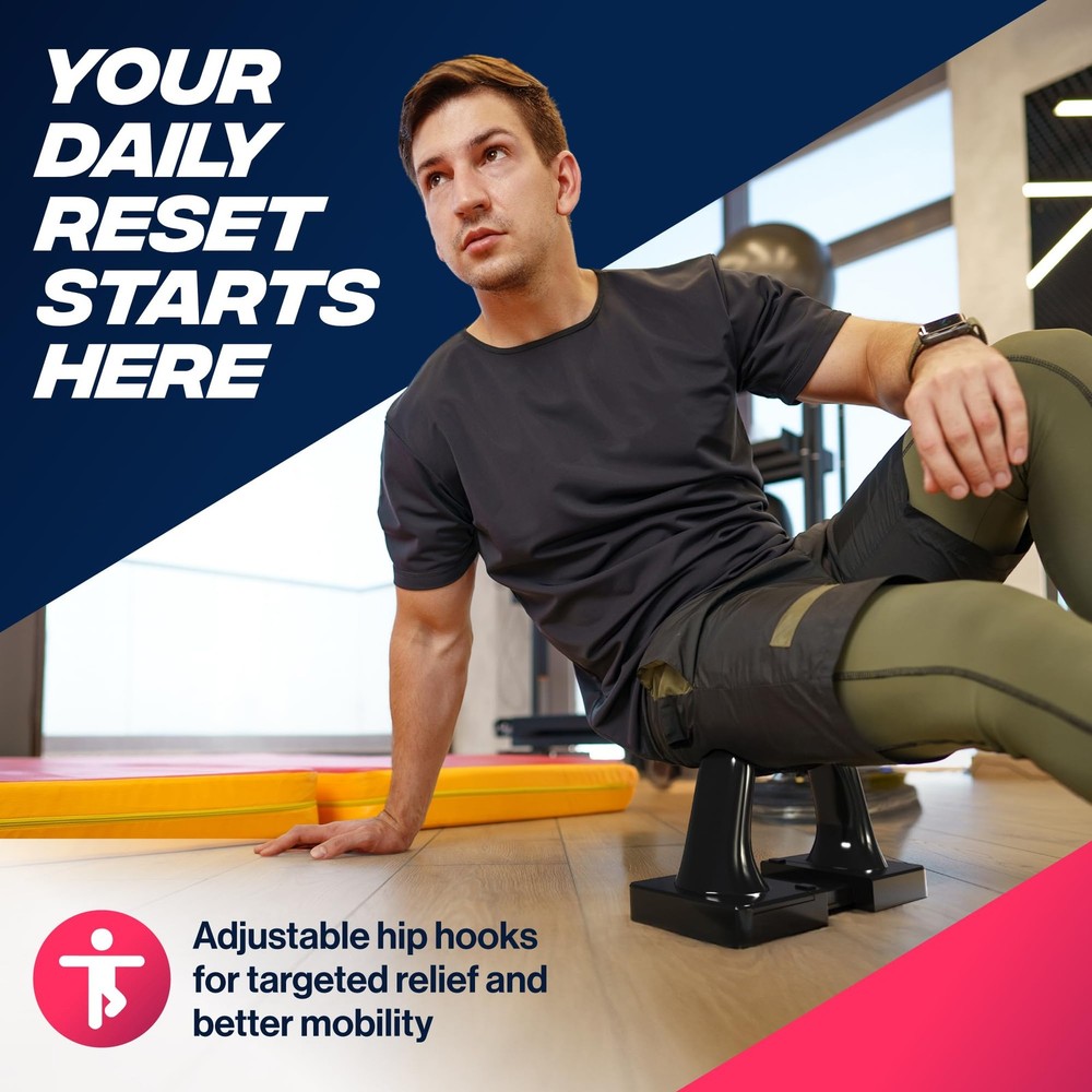 Optimized Athletics - Fully Adjustable Tool for Hip Flexor, Neck, Illiacus, B...