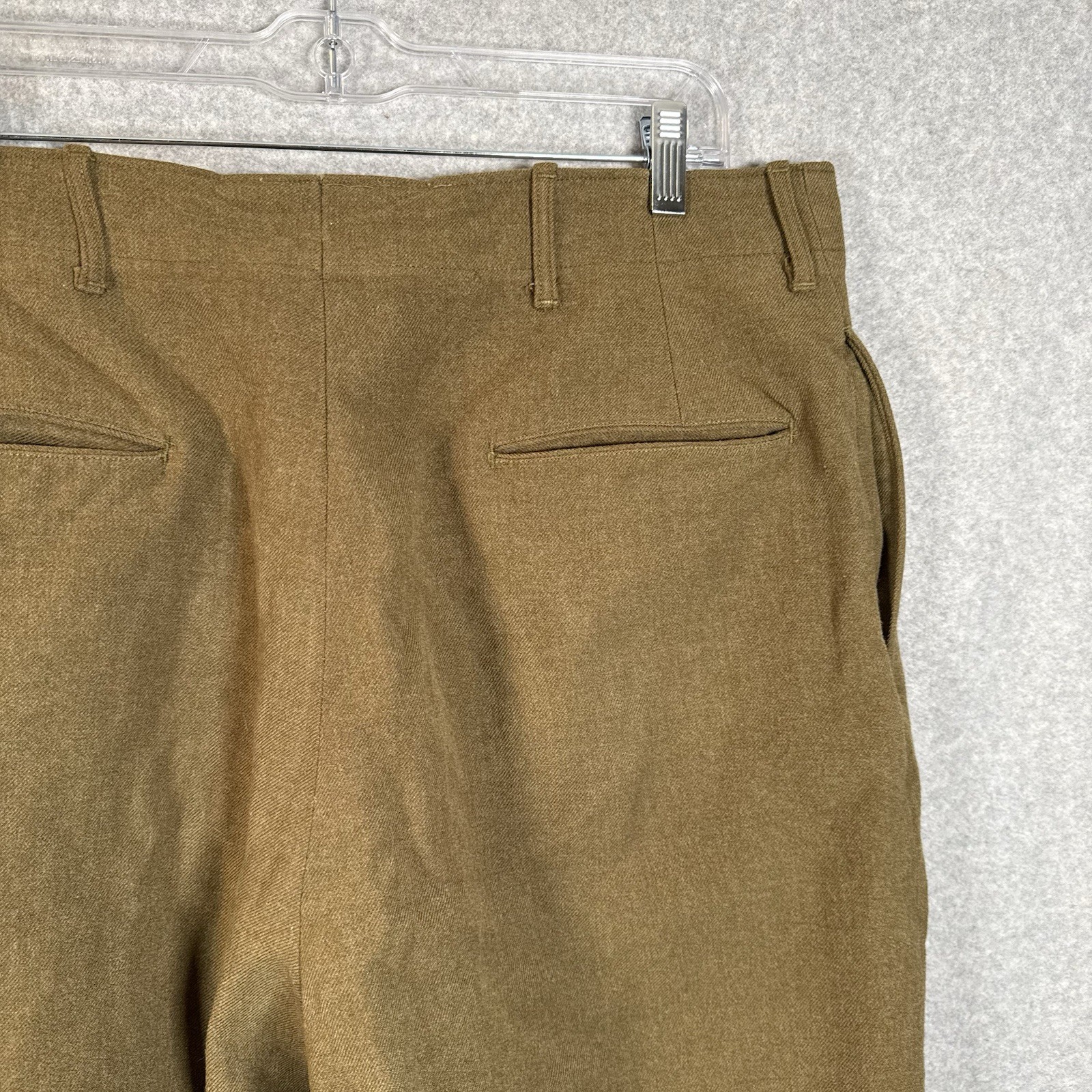 Vintage US Army HEAVY Wool Field Trouser Pants Serge 34x33 Post WWII