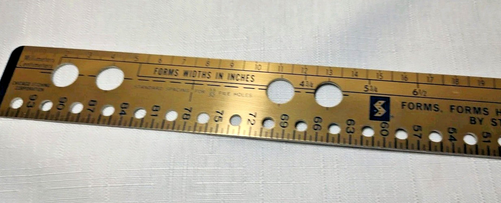 Forms Handling and Data Systems By Standard Register Ruler Scale 16 In