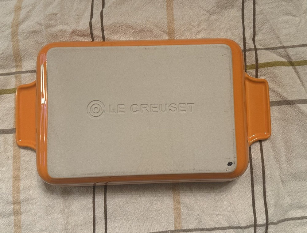 Le Creuset Potiron Pumpkin Orange Rectangular Stoneware Baking Dish 5x7