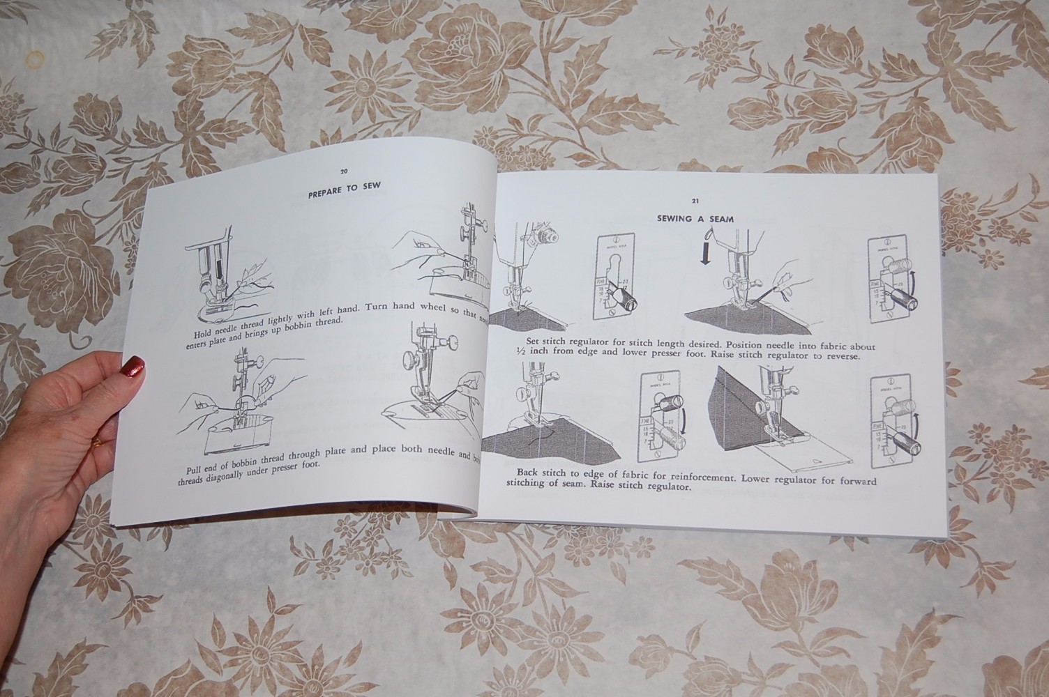 Rare Deluxe-Edition Instructions Manual for Singer 401, 401A Sewing Machine