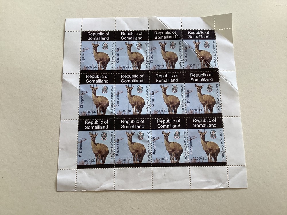 Klipspringer Antelope mint never hinged slight creasing stamps sheet Ref R49143