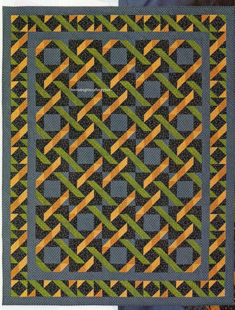 Ribbon Trellis Quilt Pattern Pieced MS