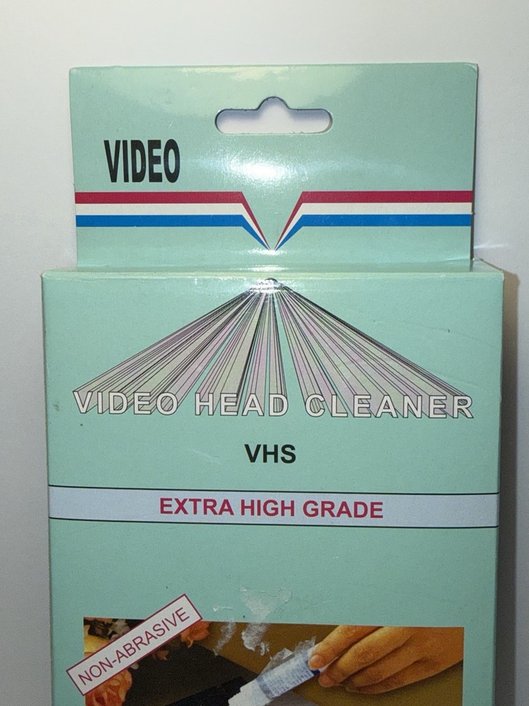 Vintage VHS Video Head Cleaner - New