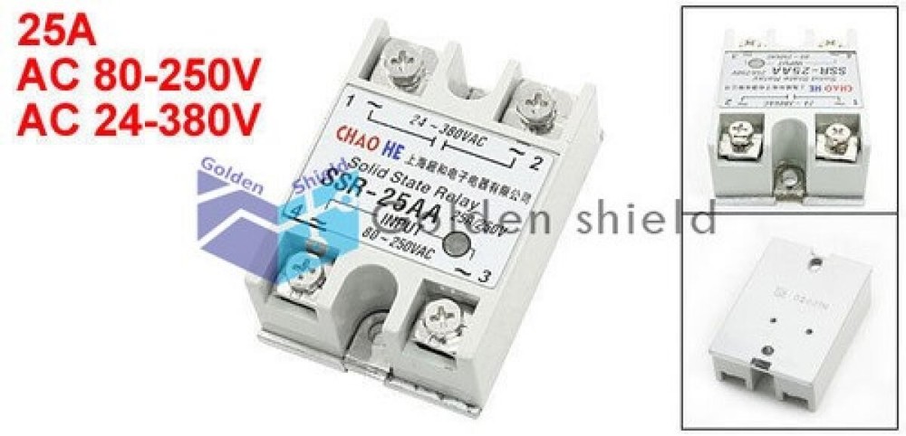 SSR-25 AA Temperature Contoller 4 Terminals Solid State Relay
