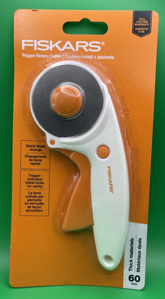 FISKARS Trigger Rotary Cutter 60MM BRAND NEW RETAIL PACKAGE