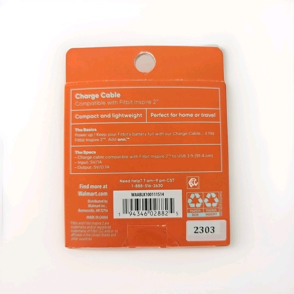 3 Ft Charge Cable for Fitbit Inspire 2 - NIB