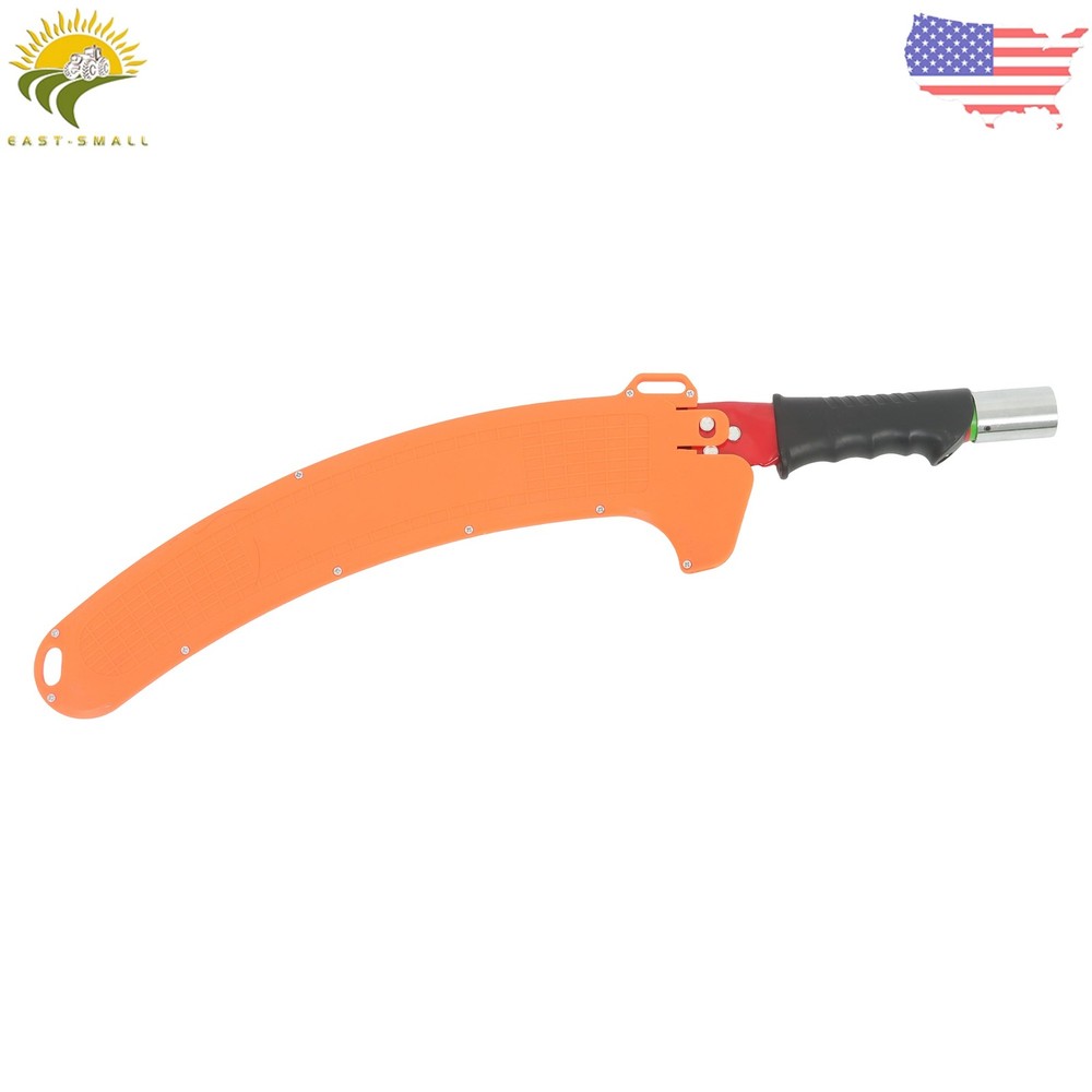 9-Section Telescoping Pole Saw Pruner 30ft Maximum Reach Orange Heavy-Duty