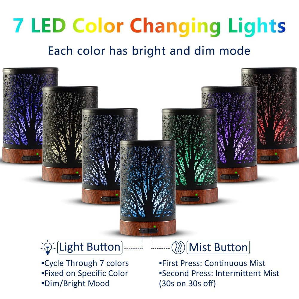 Oil Diffuser with Essential Oils Set – Aromatherapy Diffuser 150ml with 6