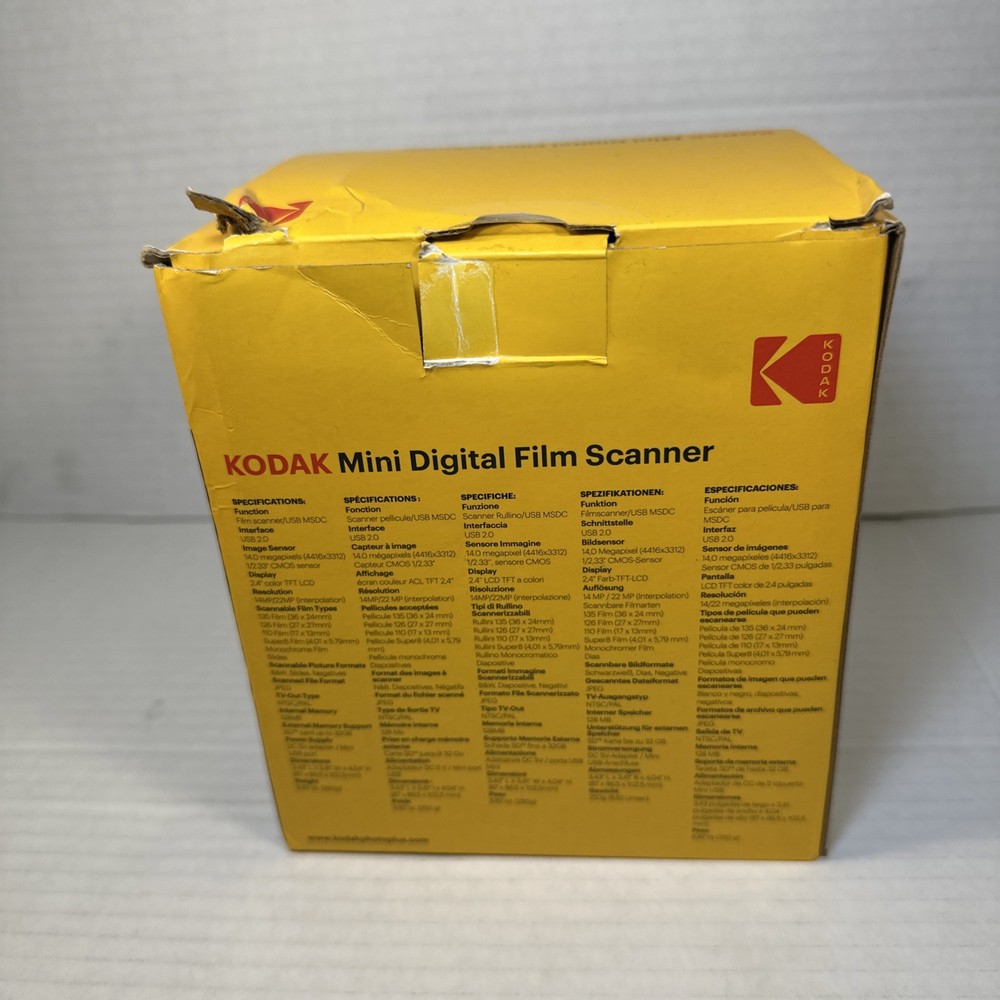 Kodak RODFD20 Mini Digital Film Scanner -- open box, new