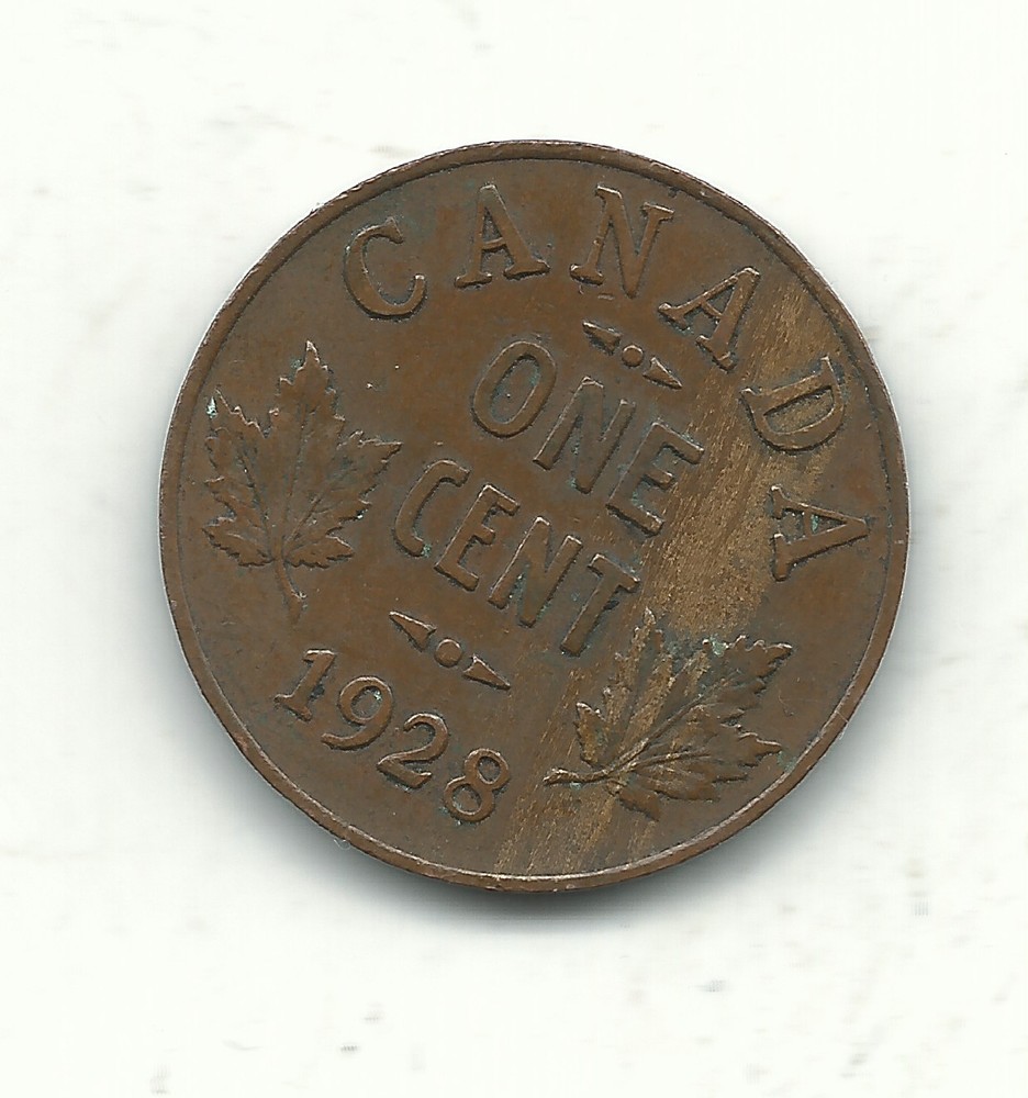 A FINE/VF CONDITION 1928 CANADA SMALL ONE CENT-JAN229