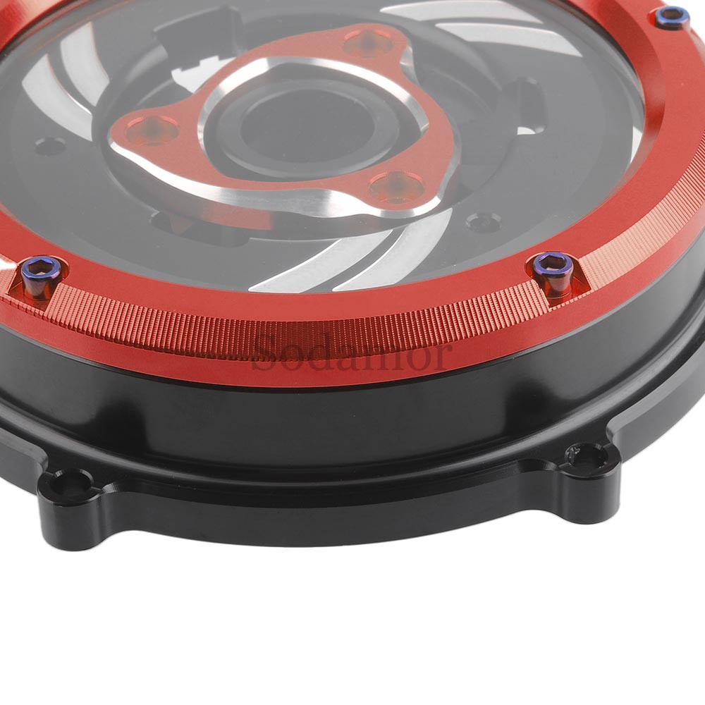 CNC Racing Engine Clear Clutch Cover Spring Retainer For Ducati Panigale V4 18+