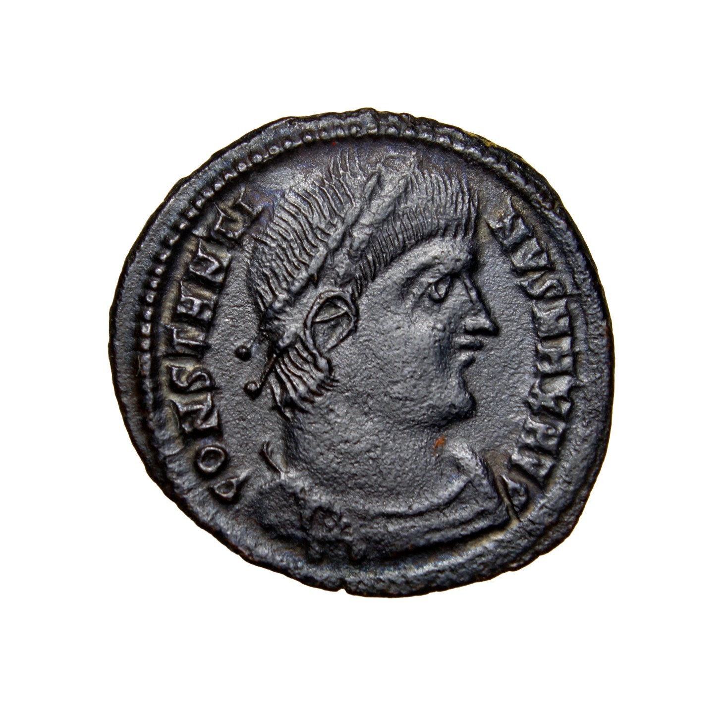 NONE ONLINE FOR SMKΓ Constantine I Max 307AD Follis Gloria Soldiers