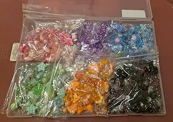 450PCS Assorted Acrylic Beads for Bracelet Making