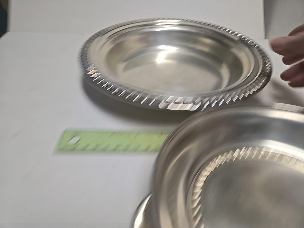 Silver Plate Vintage 2 Pc. Chapin Dish Covered Divided