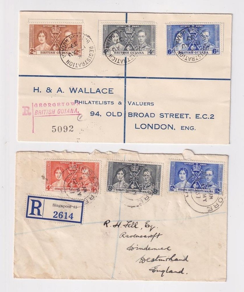 Br Commonwealth GVI First Day Covers, Covers.
