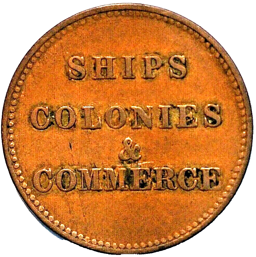 Canada token Breton 997 Ships Colonies Commerce