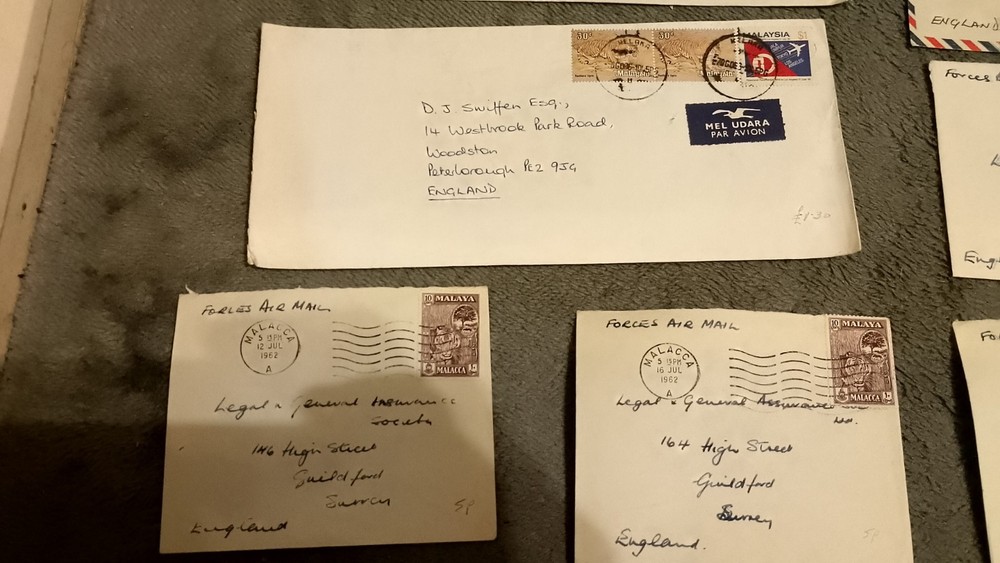 Malaya Airmail Covers Mainly Forces 60s