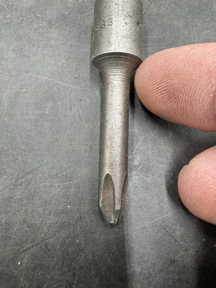 APEX TOOLS 833, 3/8" SOCKET DRIVEN, #3 PHILLIPS SCREWDRIVER BIT.