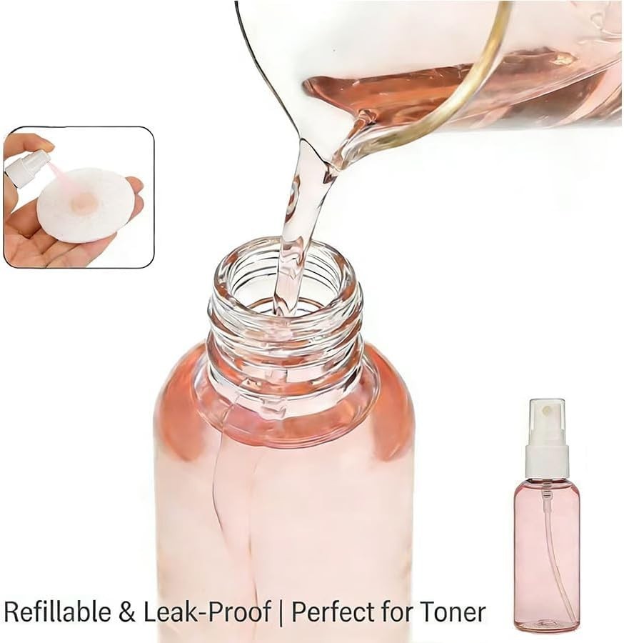 Thickened 1 Oz Plastic Travel Sprayers - Leak-Proof 2 Pack for Versatile Use