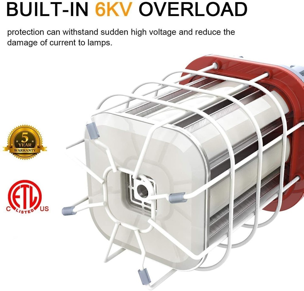 80W LED Temporary Work Light Linkable Constructions Jobsite Industrial Lighting