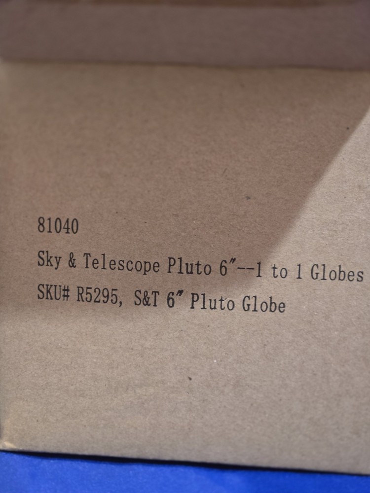 Sky & Telescope's 6" Pluto Globe NEW