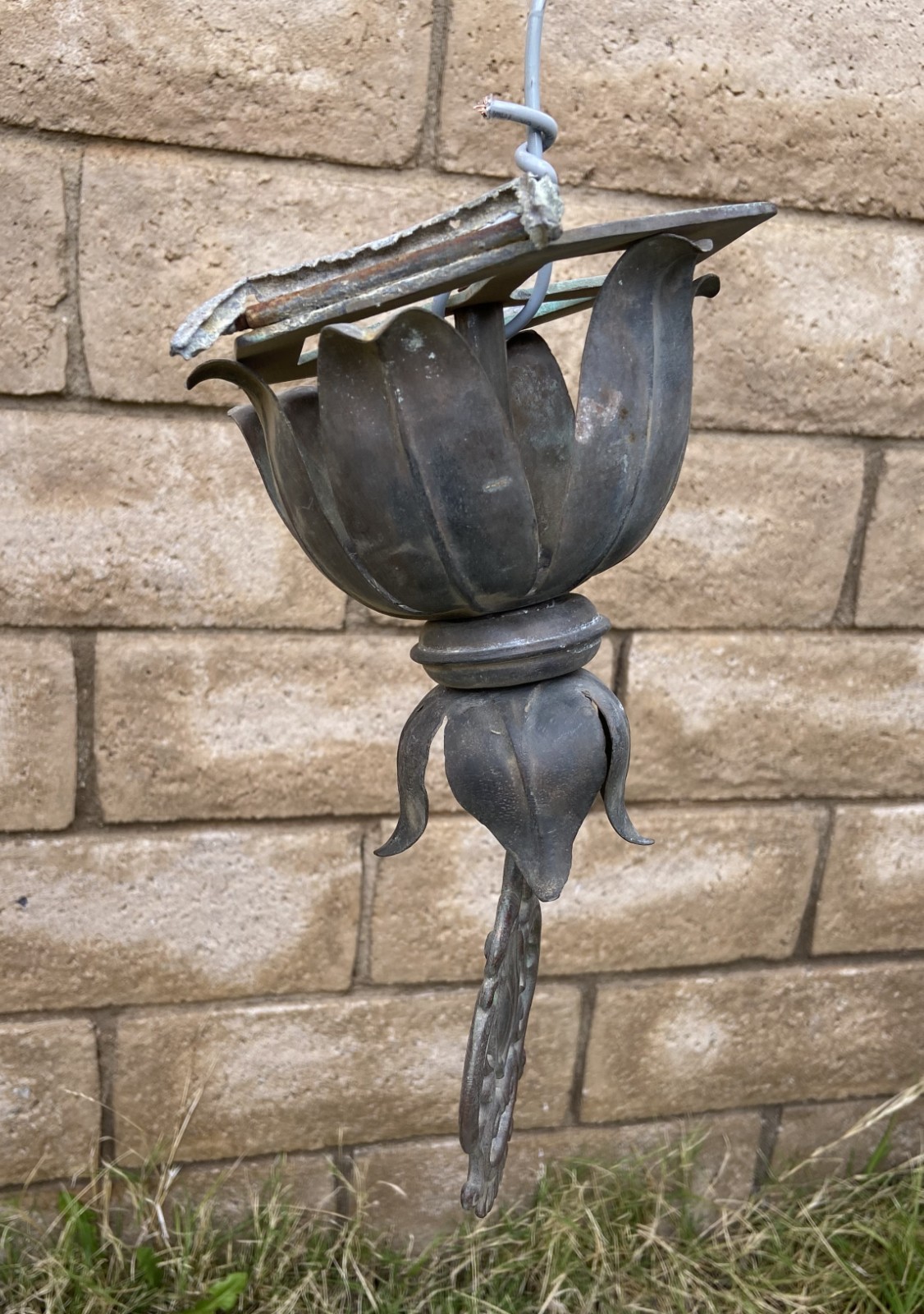 Antique Gothic Light Fixture Lamp Part Gas ? Electric ? Indoor Outdoor Lighting