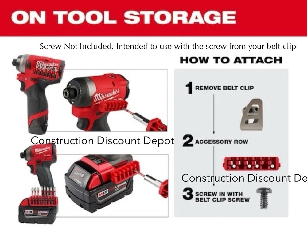 Milwaukee PACKOUT COMPATIBLE Customizable Large Case Drill Bit Organizer