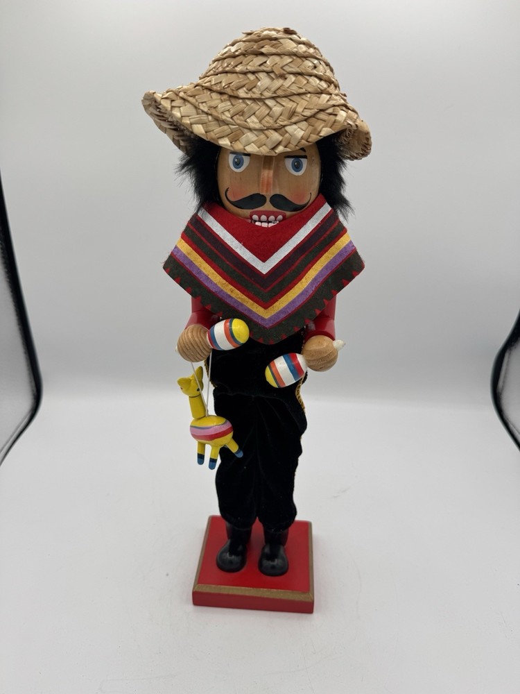 15 Inch Tall Mexican Nutcracker Hand Painted