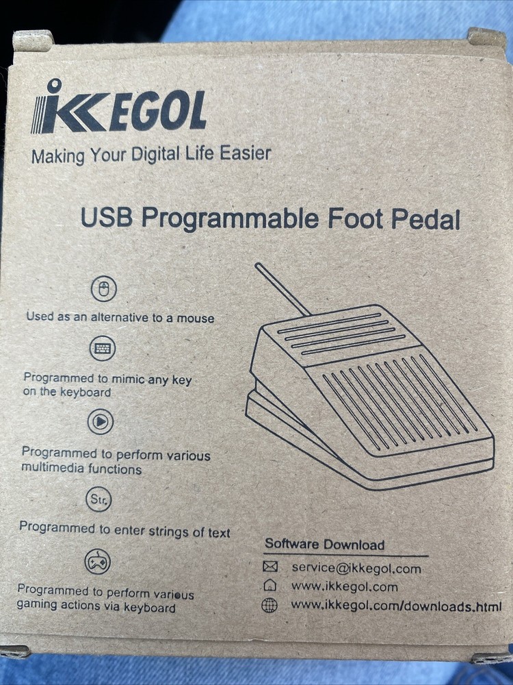 Ikkegol USB Programmable Foot Pedal