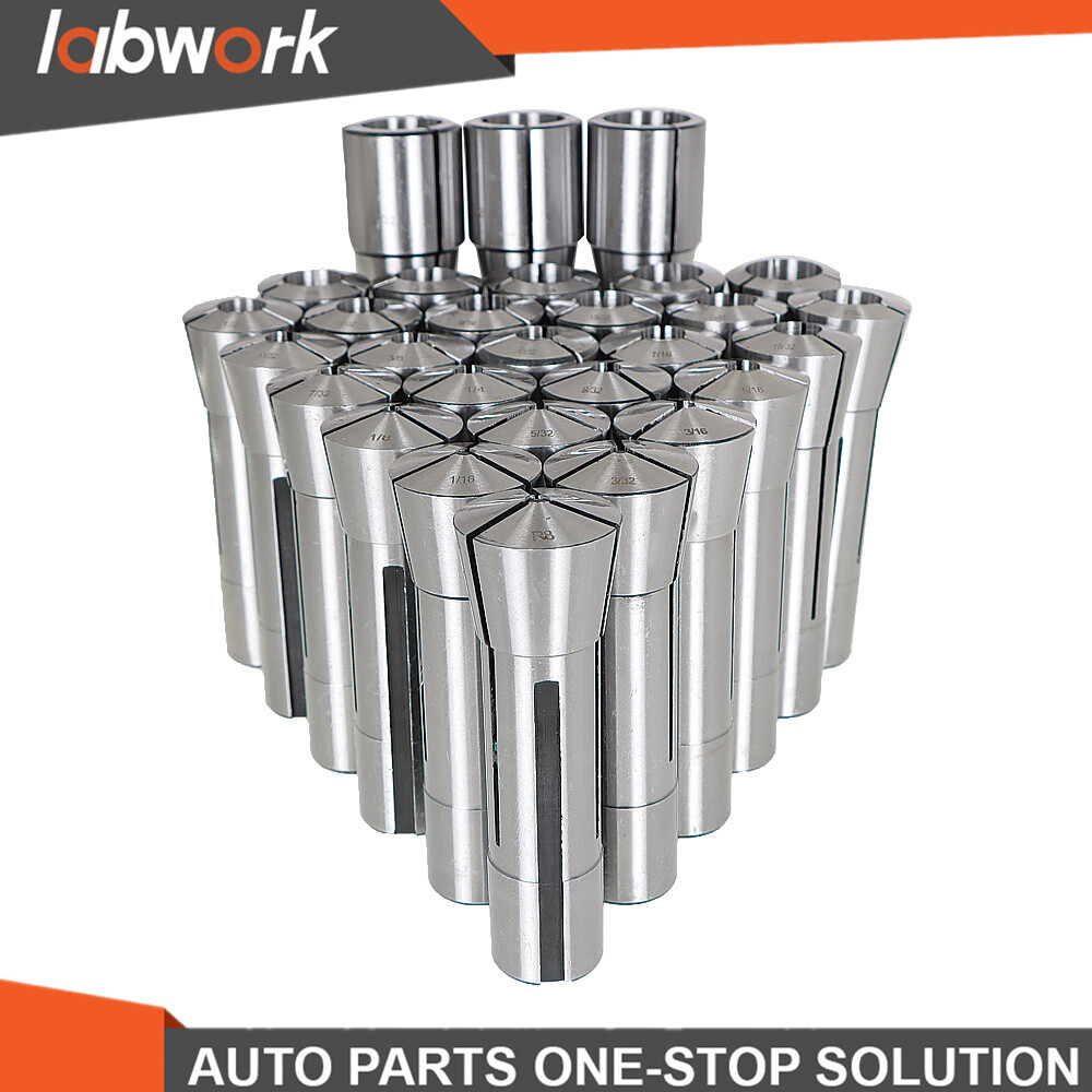 Labwork 29 R8 Collet Set Fractional 1/32" To 1" High Precision for Bridgeport