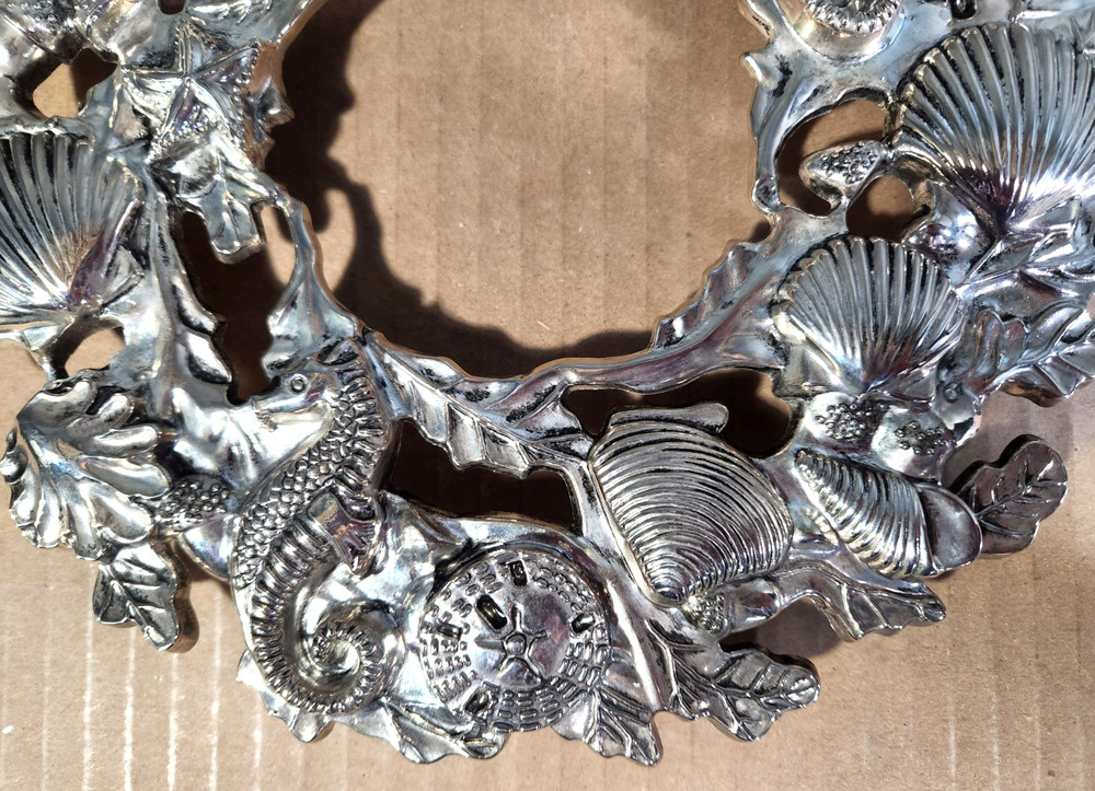 Estate Collection Home Accents Silver Plated Shell Trivet