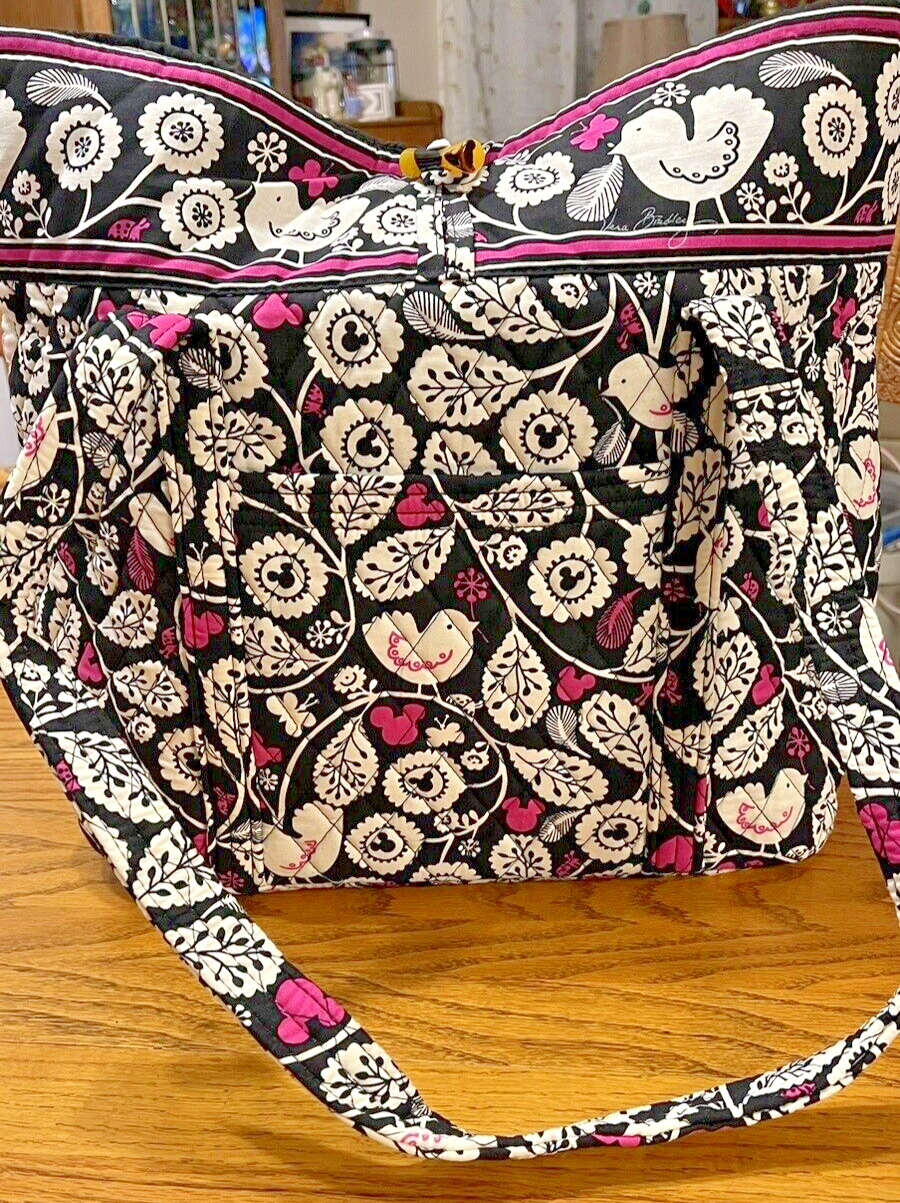 Vera Bradley Disney Vera Tote Mickey Meets Birdie NWT w/sm cosmetic or ZipID/lan