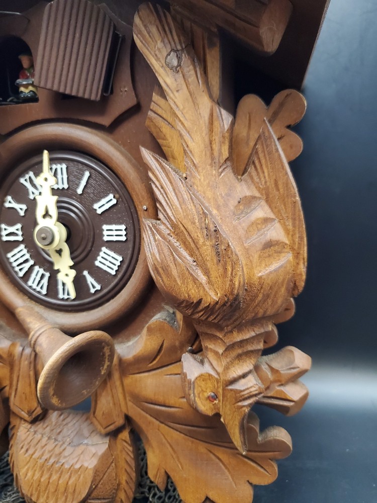 Vintage Hand-Carved Black Forest Cuckoo Clock Untested