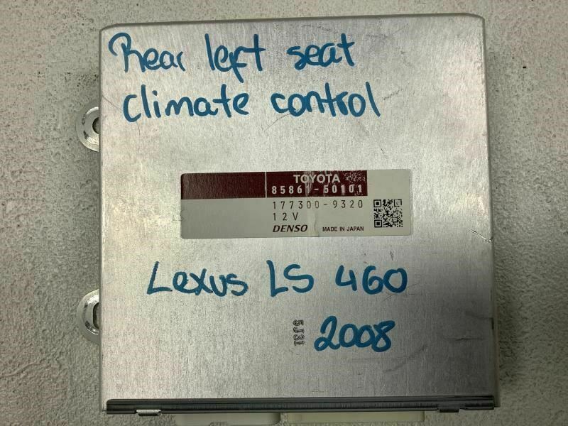 2007 LEXUS LS460 REAR LEFT SEAT CLIMATE CONTROL MODULE OEM+