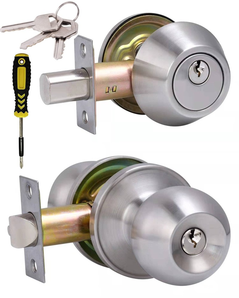 Lanwandeng All Keyed Same Entry 1 Pack, Deadbolt Lockset-Keyed Alike