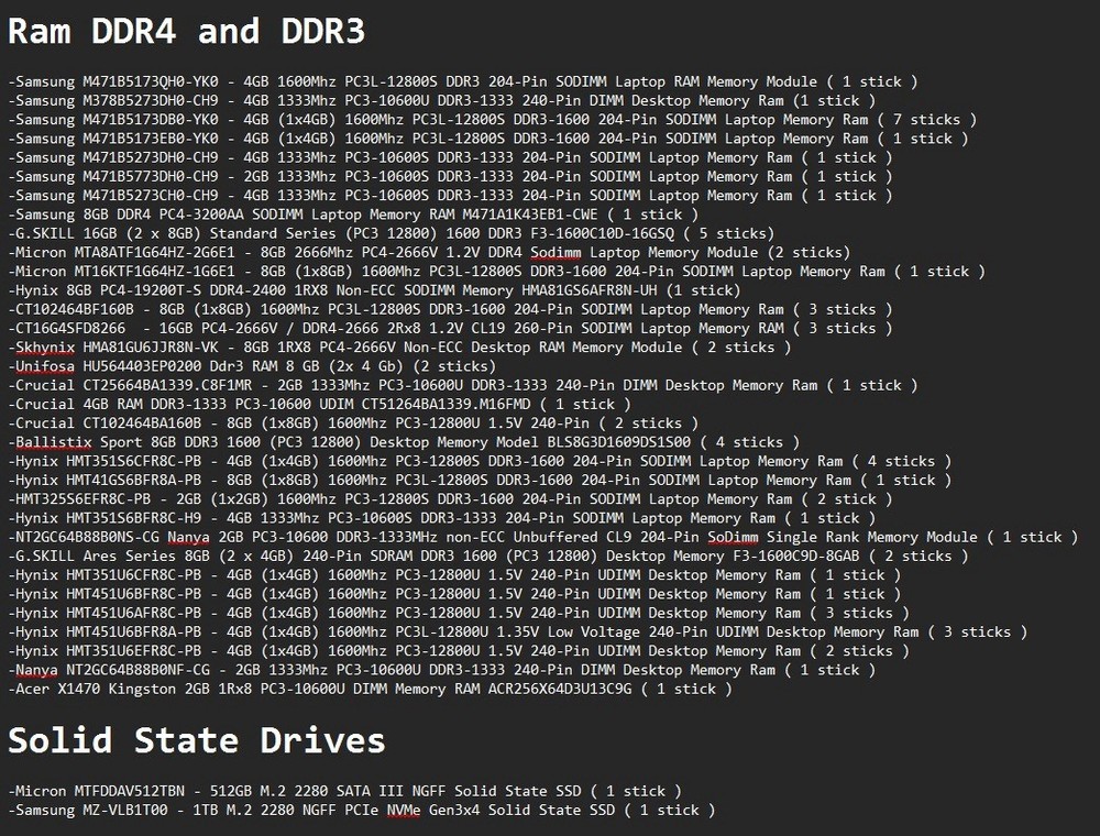 Ram And Ssd