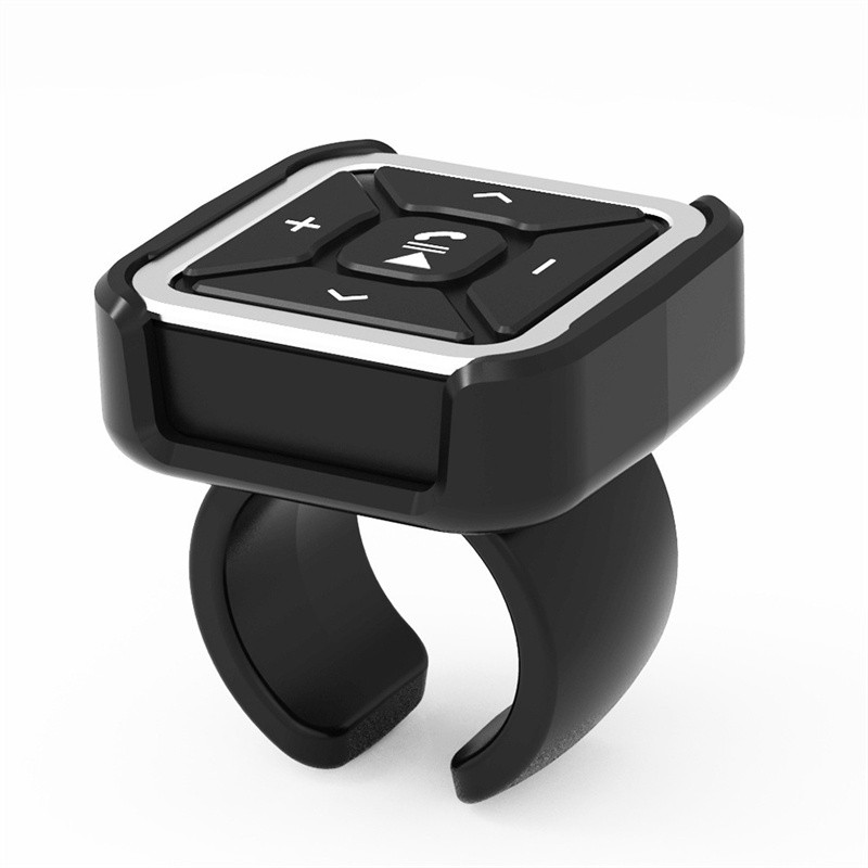 Car Wireless Bluetooth MP3 Media Remote Control Button Steering Wheel Bike Mount