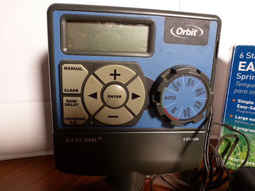 Orbit 6 Station Sprinkler Control Center Easy Dial Irriagation Timer 57596