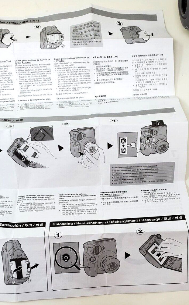 Fujifilm Instax mini 7s Instant Camera Blue with Owners Manual
