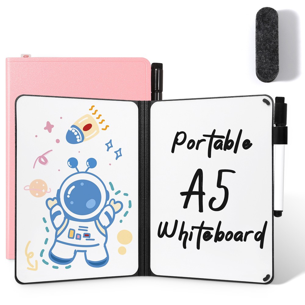 A5 Whiteboard Portable Notebook Writing Board Eraser Lightweight Reusable Gift