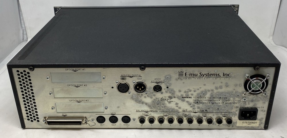 E-mu Systems E4X Turbo Model 6801/6820 Emulator Sampler *READ*