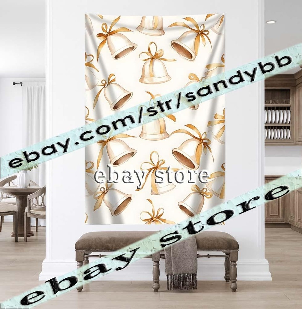 Present Pattern Neutral simple festive subtle tapestry 39X59 in
