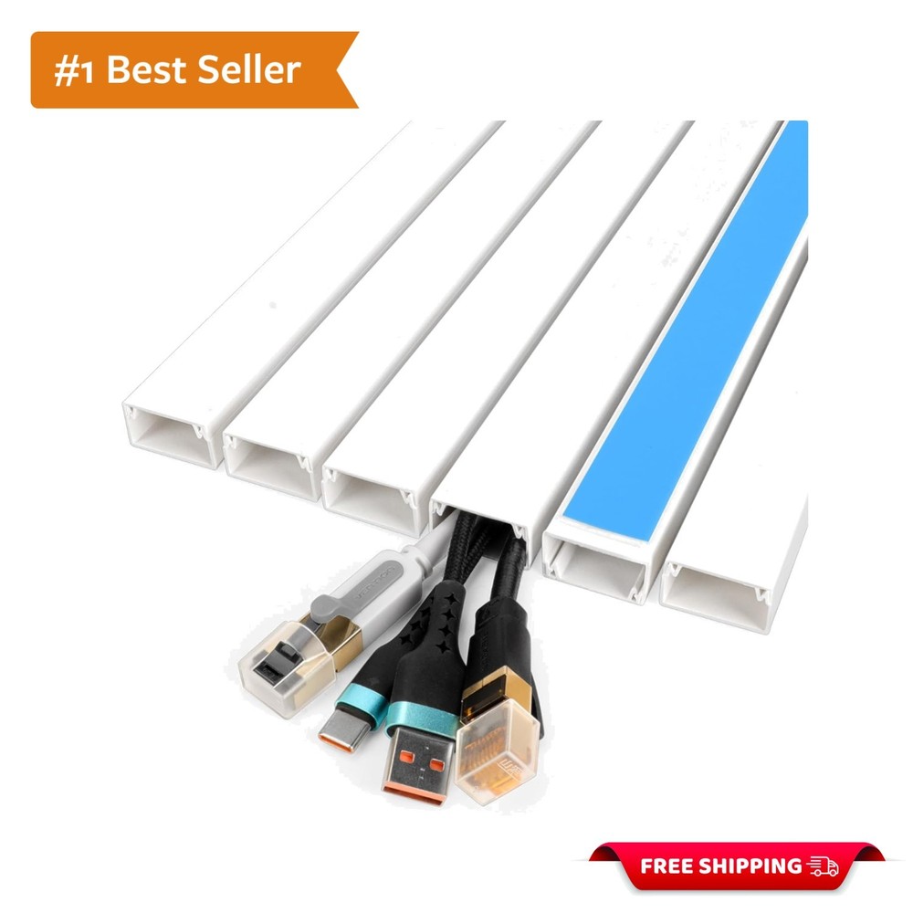 Flame-Retardant 87in Cord Covers – Secure & Paintable Cable Management Solution