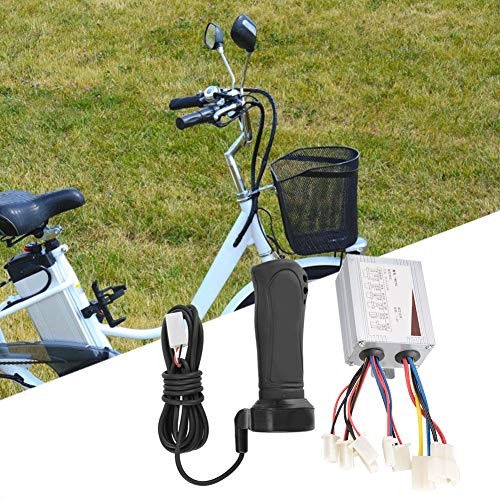 Brushed DC Motor Speed Controller, Smooth Adjustable Throttle Grip for Scooter