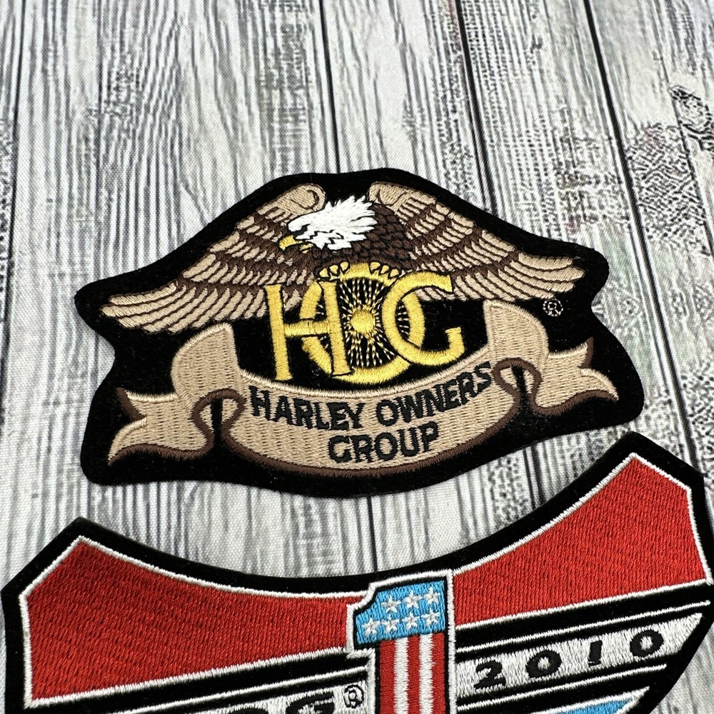 Harley Davidson Owner's Group HOG Patch 2010, 2011 And Eagle Patches.