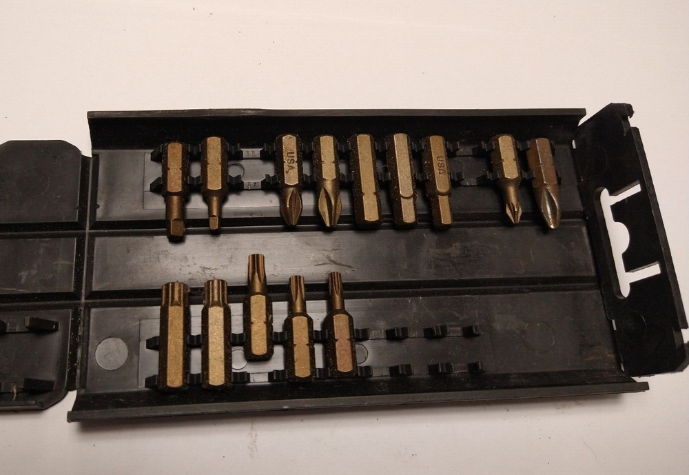 Sears Craftsman 20 Misc Bits with Storage Case USA
