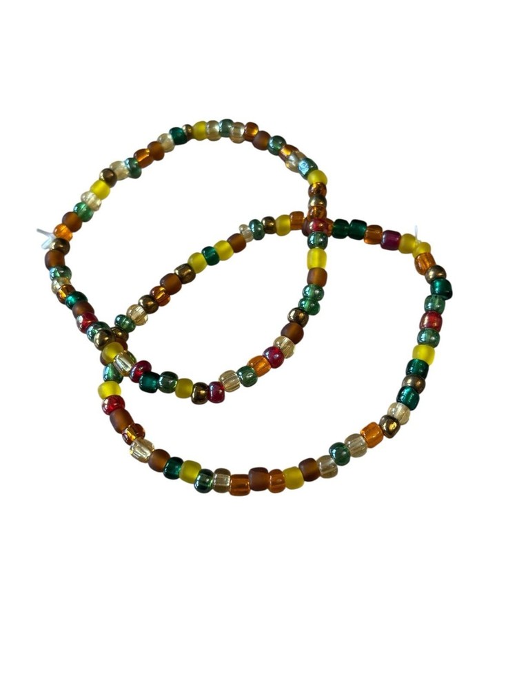 Handmade Beaded Stretch Bracelets Fall Mix 0229