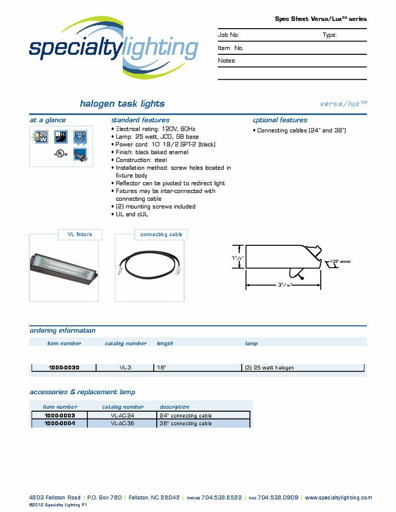 Under Cabinet light, desk, Work Bench, Connectable - adjustable light(1000-0030)